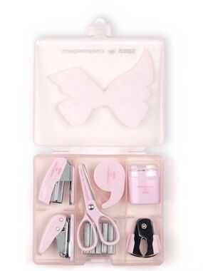 LoveShackFancy Yoobi Pink mini supply Accessory Set